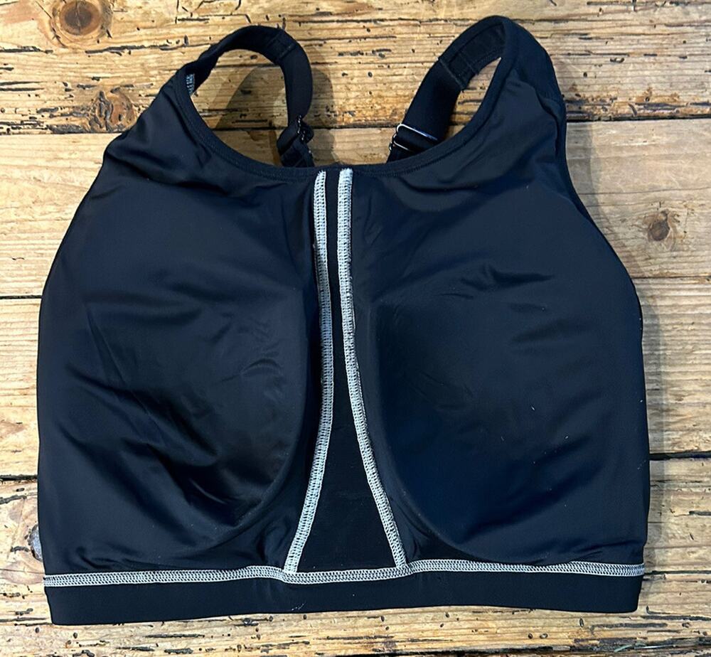 Syrokan Women’s Size 34G Black Racerback Sports Bra With Padding